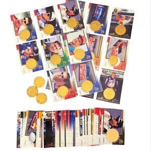 Rare Pinnacle Mint Nascar Trading Cards Coins 1998 Earnhardt Gordon Vintage Lot